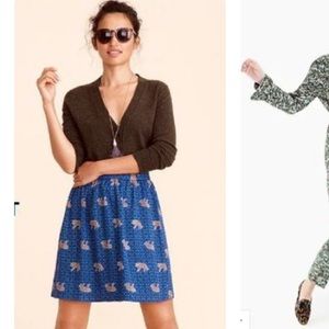 JCrew Tiger Print Skirt